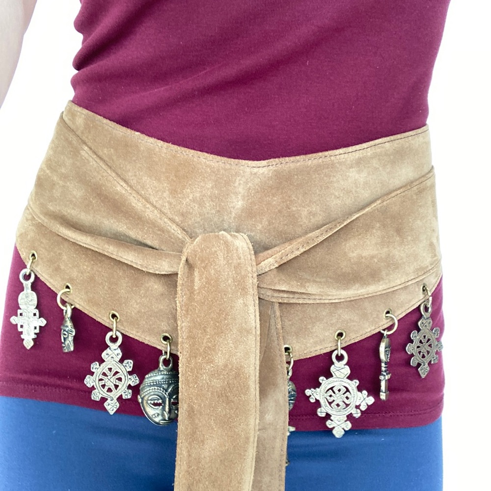 Suede Leather tribal belt